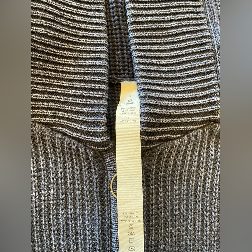 Lululemon Rest Assured Full Zip Hoodie Washed Midnight Navy Large - Picture 9 of 11